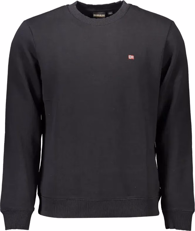 Napapijri Black Cotton Men Sweatshirt