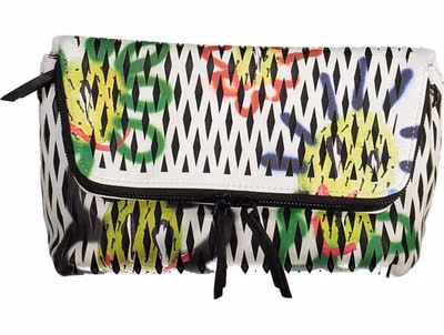White Polyurethane Women Handbag