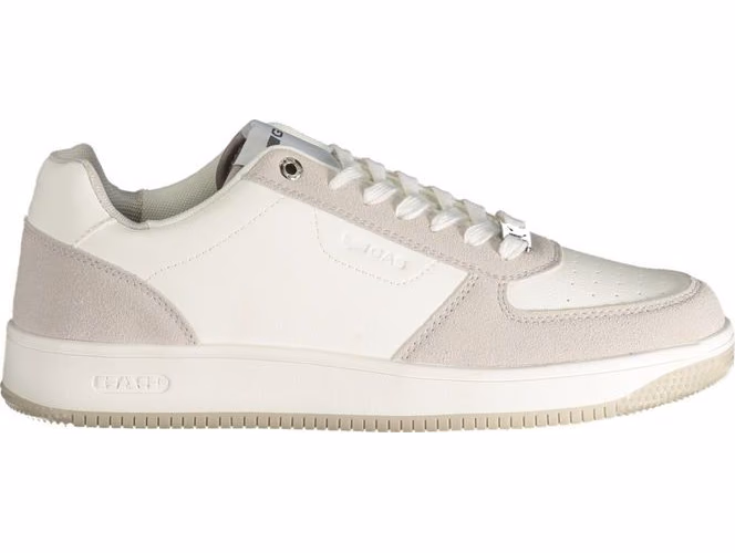 Gas White Polyester Men Sneaker