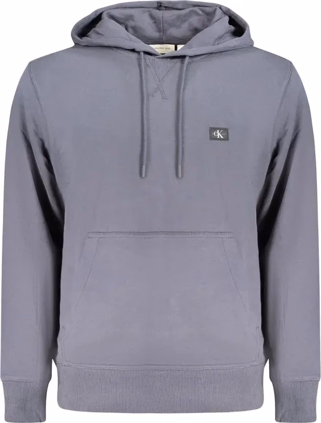 Calvin Klein Blue Cotton Men's Hooded Sweatshirt