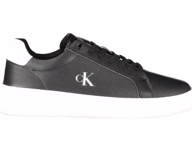 Calvin Klein Black Leather Men Sneaker