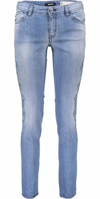 Azzurro Cotton Women Jeans