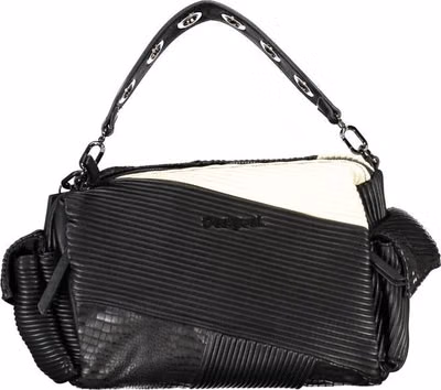 Nero Polyurethane Women Handbag