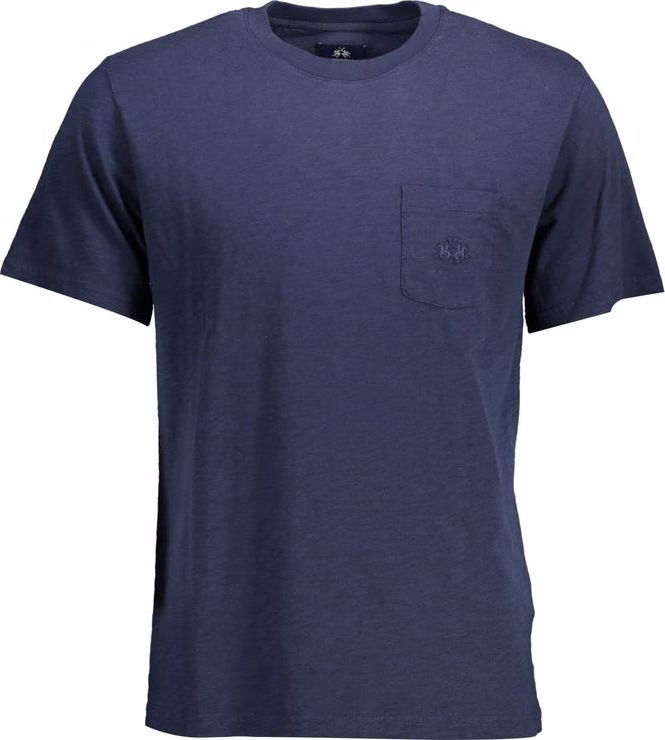 La Martina Blue Cotton Men's T-Shirt
