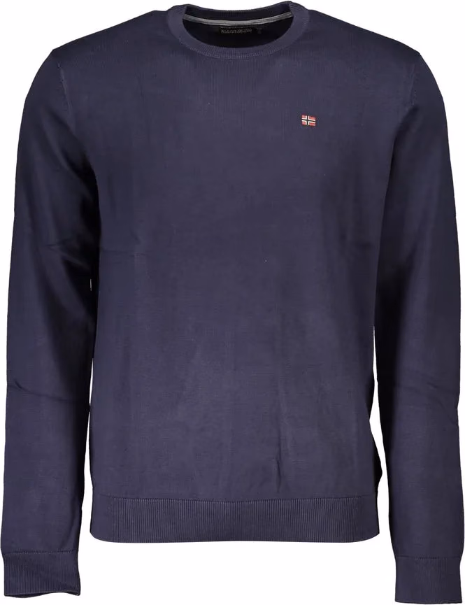 Napapijri Blue Cotton Men Sweater