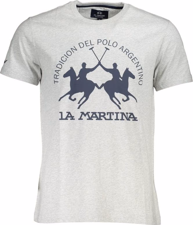 La Martina Grigio Cotton Men's T-Shirt