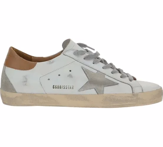Golden Goose White Leather Superstar Sneakers