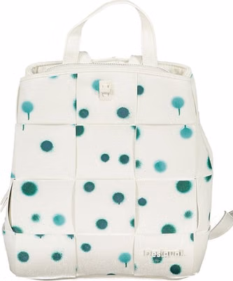 White Polyurethane Women's Backpack