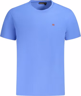 Blue Cotton Men's T-Shirt