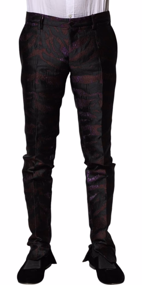 Dolce & Gabbana Multicolor Polyester Patterned Pants