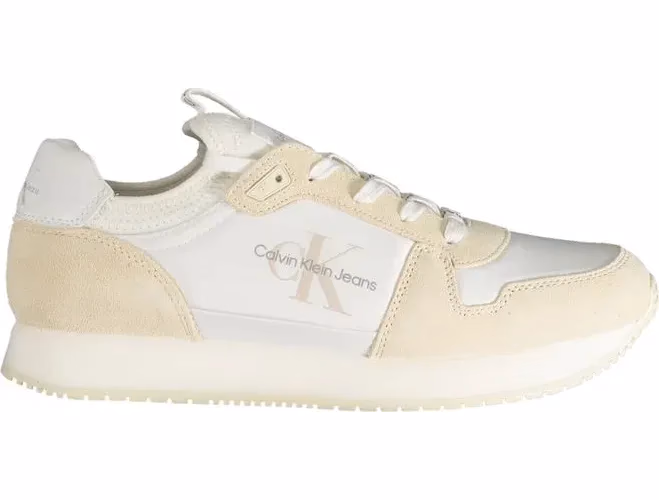 Calvin Klein White Polyester Men Sneaker