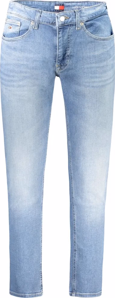 Tommy Hilfiger Azzurro Cotton Men's Slim Tapered Jean