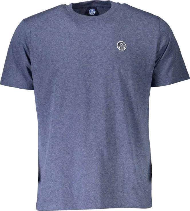 North Sails Blue Cotton Men T-Shirt