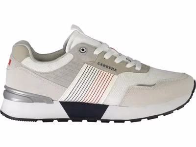 White Polyester Sneaker