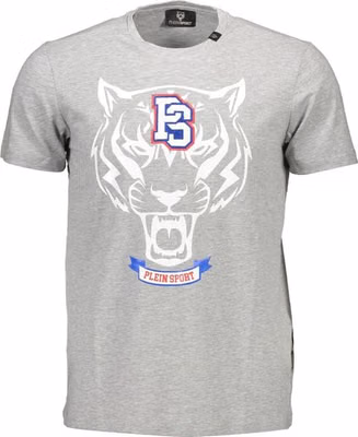 Gray Cotton Men T-Shirt