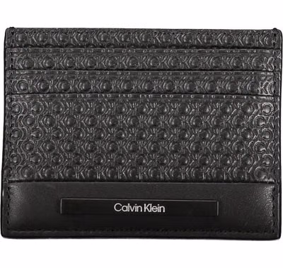Black Polyurethane Men Wallet
