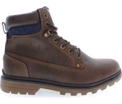 Brown Polyurethane Men's Boot