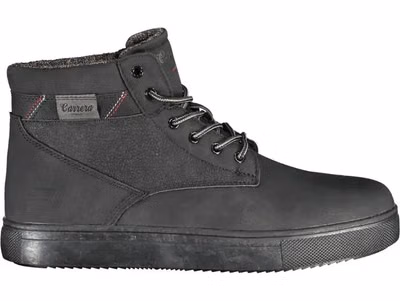 Black Polyurethane Men's Ankle Boot
