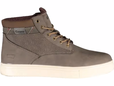 Brown Polyester Men Boot