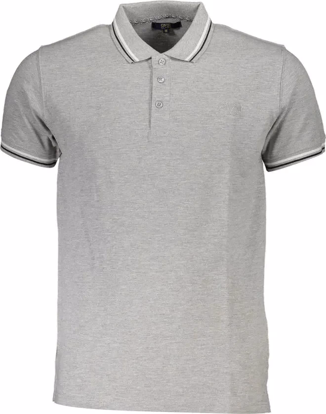 Cavalli Class Grigio Cotton Men Polo