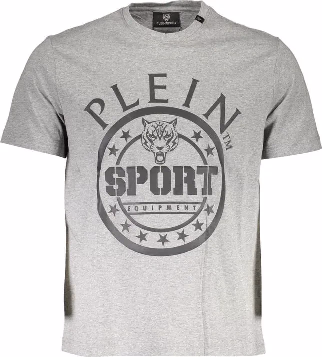 Plein Sport Grigio Cotton Men T-Shirt
