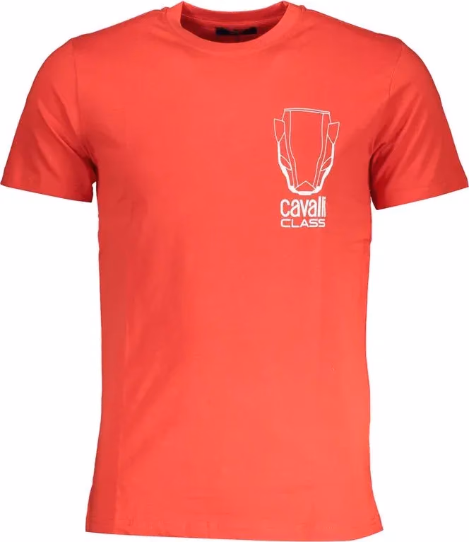 Cavalli Class Red Cotton Men's T-Shirt