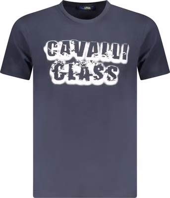 Blu Cotton Men T-Shirt