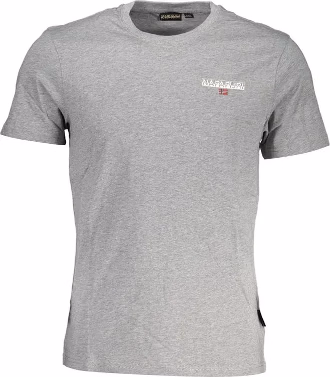 Napapijri Grigio Cotton Mens T-Shirt