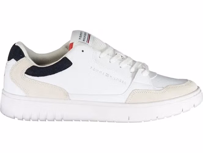 Tommy Hilfiger White Polyethylene Men Sneaker