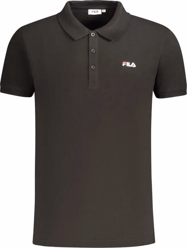 Fila Black Cotton Men Polo