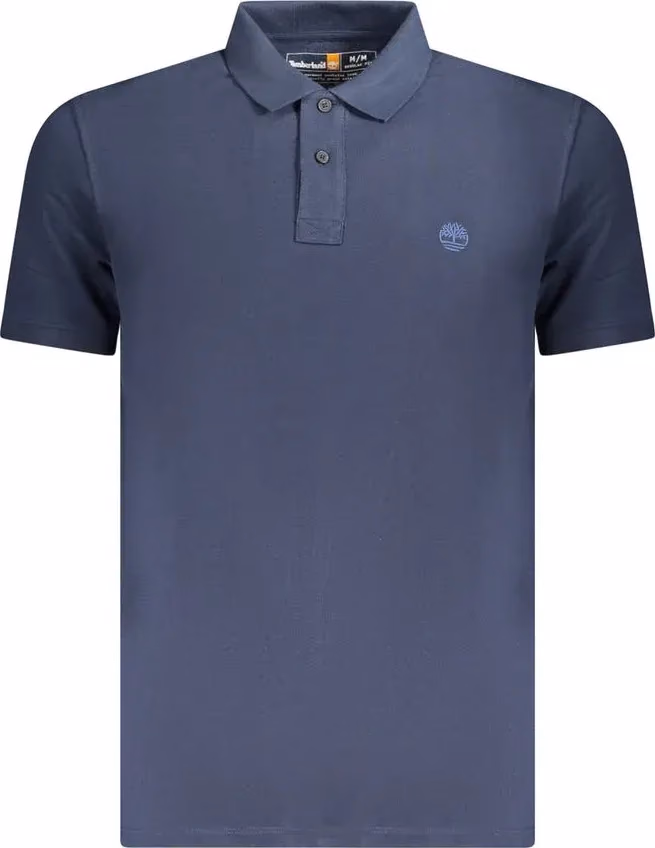 Timberland Blu Cotton Mens Polo