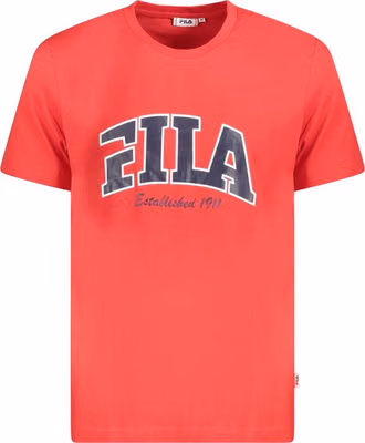 Red Cotton Men T-Shirt