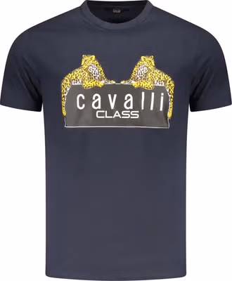 Blu Cotton Men T-Shirt