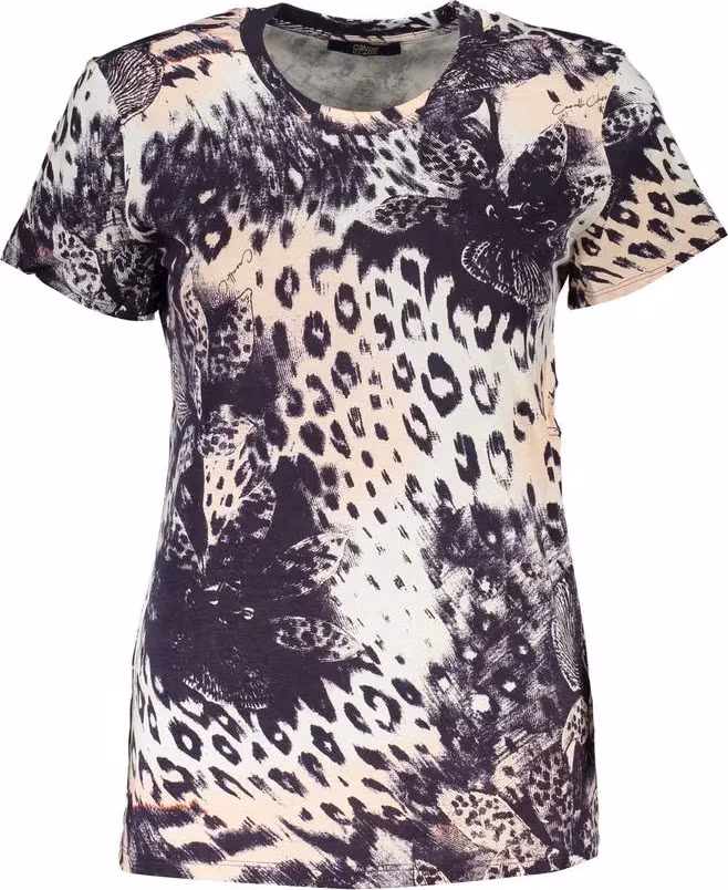 Cavalli Class Pink Cotton Women T-Shirt
