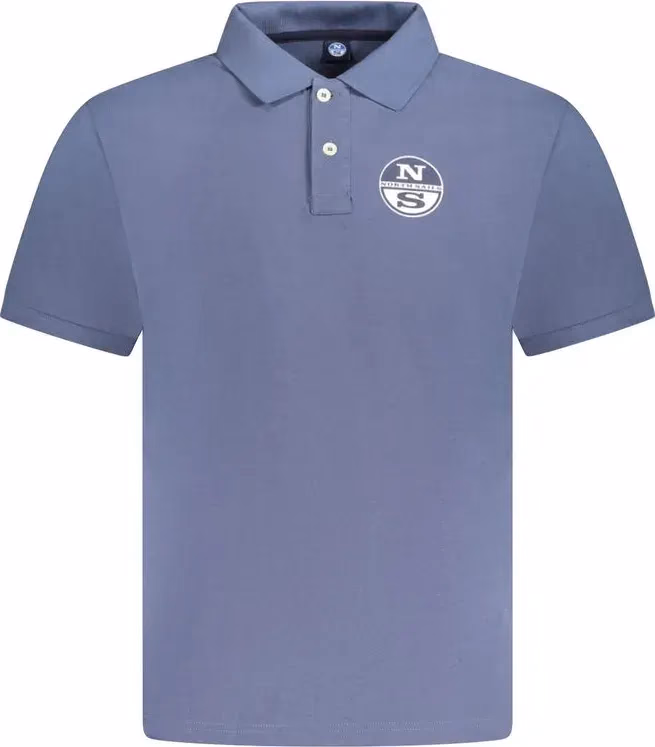 North Sails Blue Cotton Men Polo