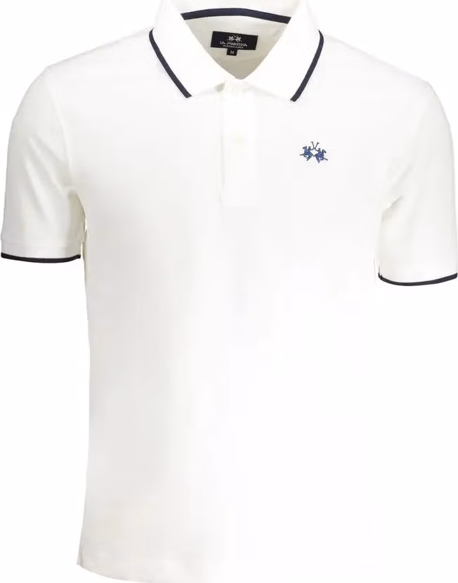 La Martina White Cotton Men's Polo Shirt