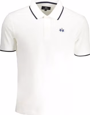 White Cotton Men's Polo Shirt