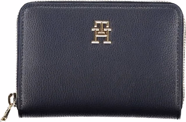 Tommy Hilfiger Blue Polyurethane Women Wallet