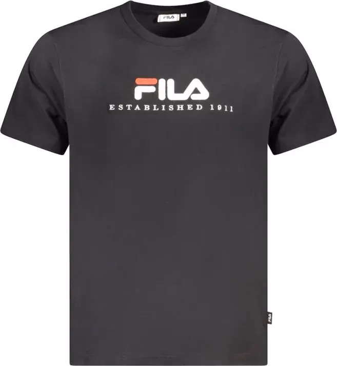 Fila Black Cotton Unisex T-Shirt