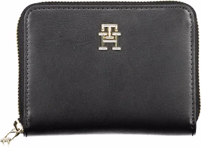Tommy Hilfiger Black Polyurethane Women Wallet