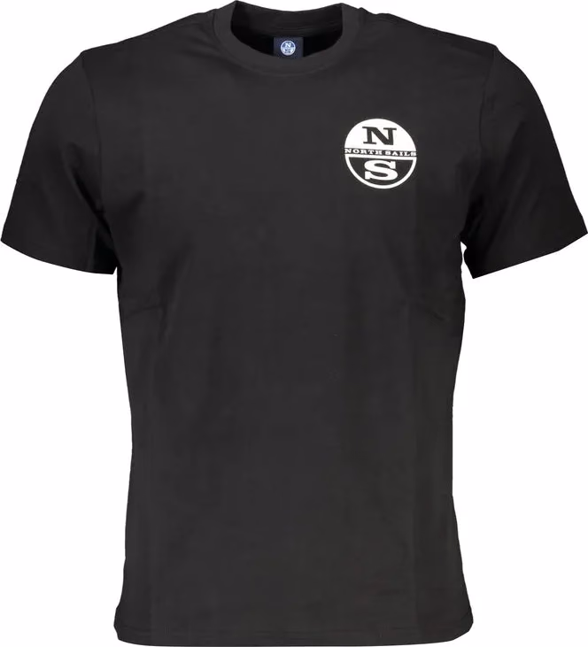 North Sails Black Cotton Men's T-Shirt