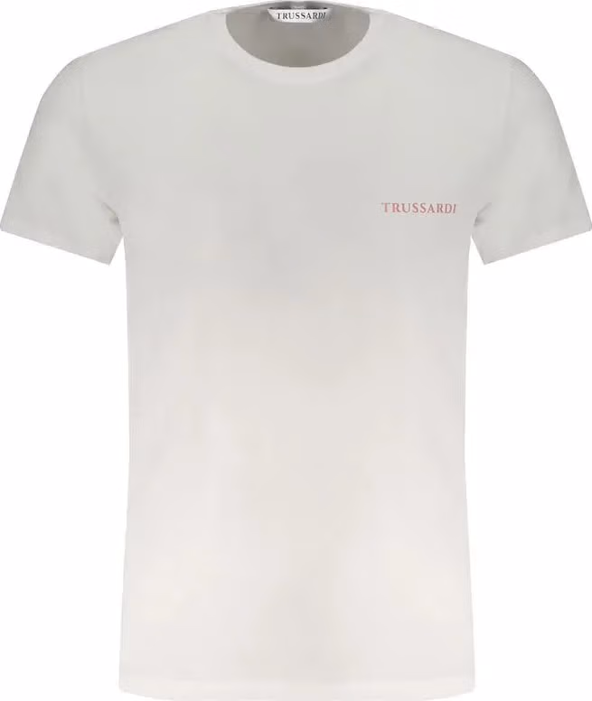 Trussardi White Cotton Men T-Shirt