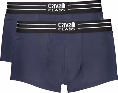Blue Cotton Men Boxer