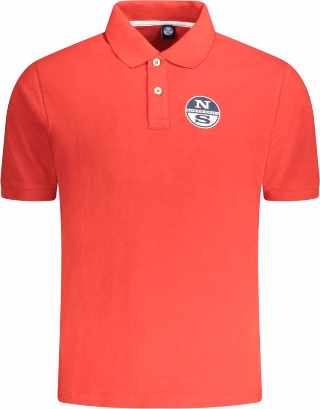 North Sails Red Cotton Men Polo