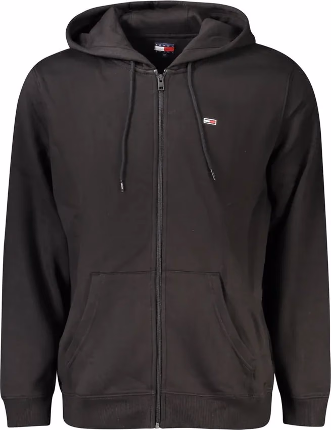 Tommy Hilfiger Black Cotton Men's Hoodie Sweatshirt