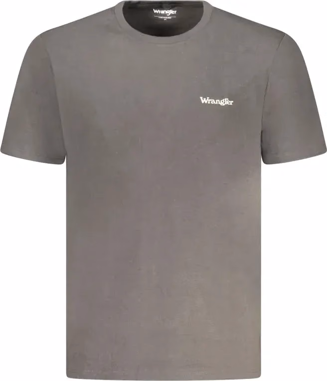 Wrangler Black Cotton Men T-Shirt