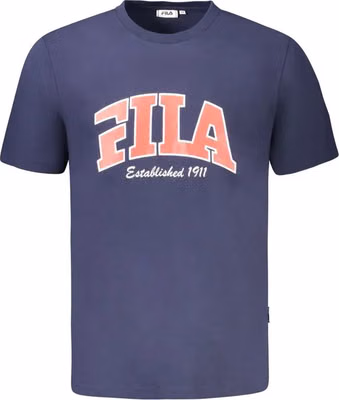 Blu Cotton Uomo T-Shirt