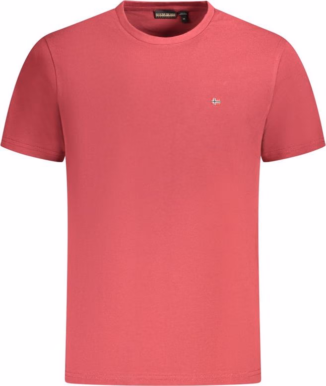 Napapijri Rosso Cotton Men's T-Shirt