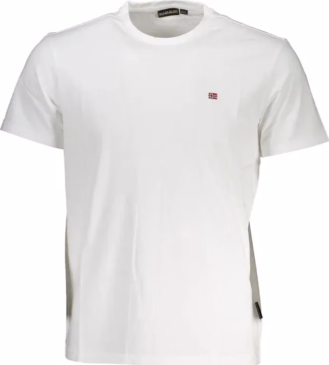 Napapijri Bianco Cotton Men T-Shirt