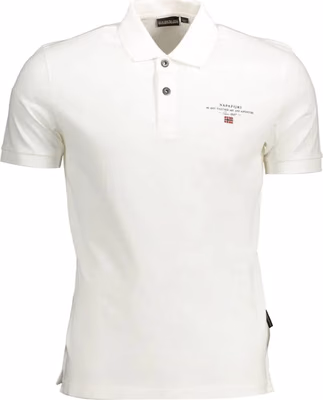 White Cotton Men's Polo Shirt